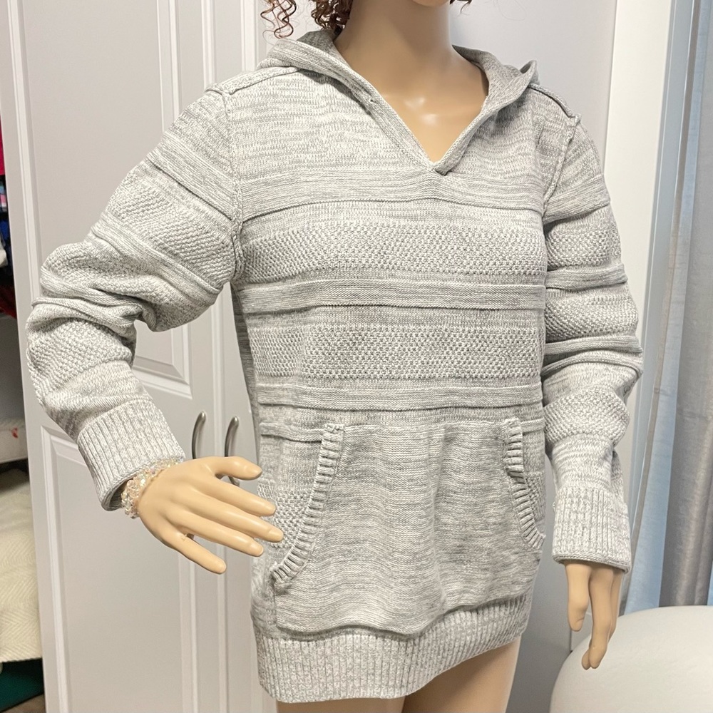 American rag hoodie light gray size medium